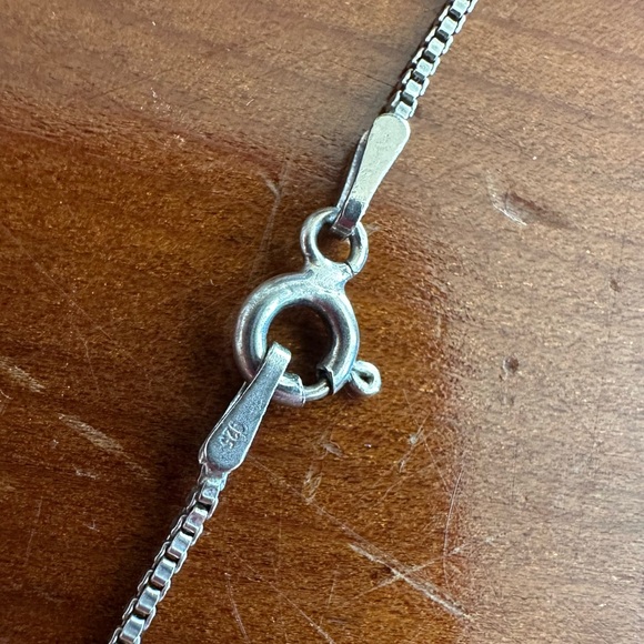 Vintage Sterling Silver Ball Bead Box Chain - Picture 6 of 7